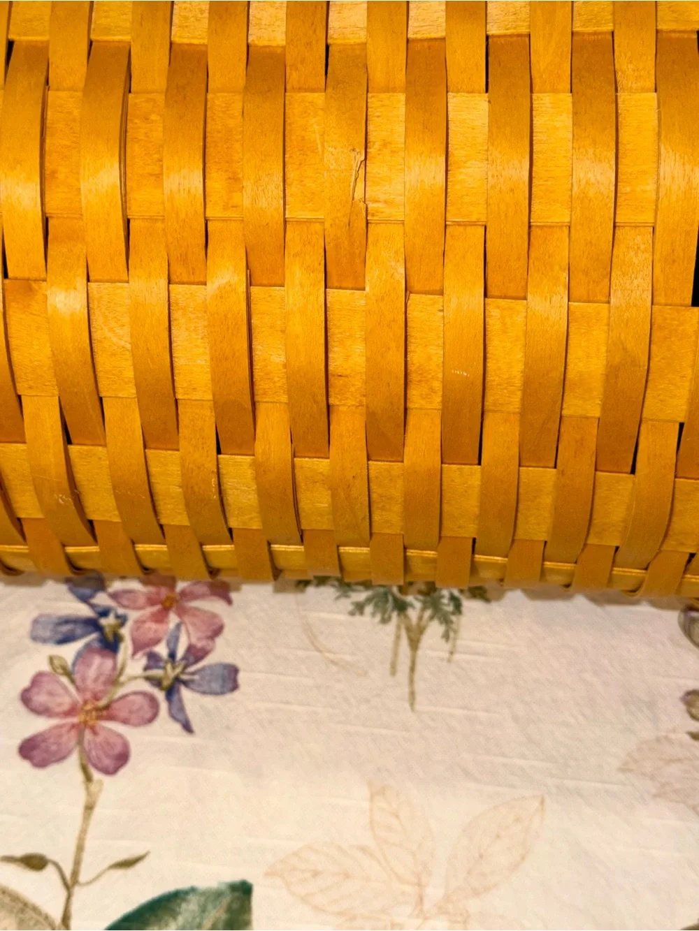 Longaberger Umbrella Basket Classic Basket/Protector Large 10rd x 17.5h